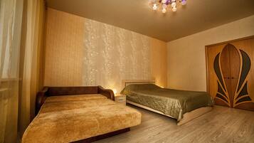 Huoneisto | Silitysrauta/-lauta, ilmainen Wi-Fi, vuodevaatteet