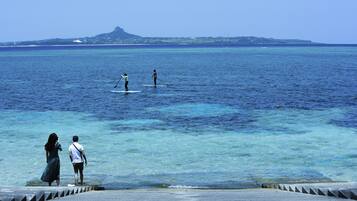 Beach nearby, white sand
