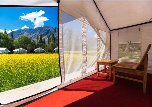 Deluxe Tent, 1 Double Bed, Non Smoking, Valley View | Terrace/patio - TIH Magpie Camp (Leh)
