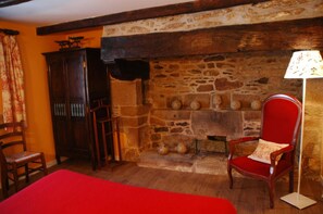 Individually decorated, desk, blackout curtains, iron/ironing board