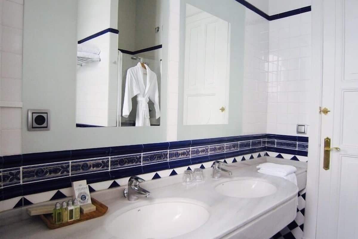 free toiletries, hair dryer, towels