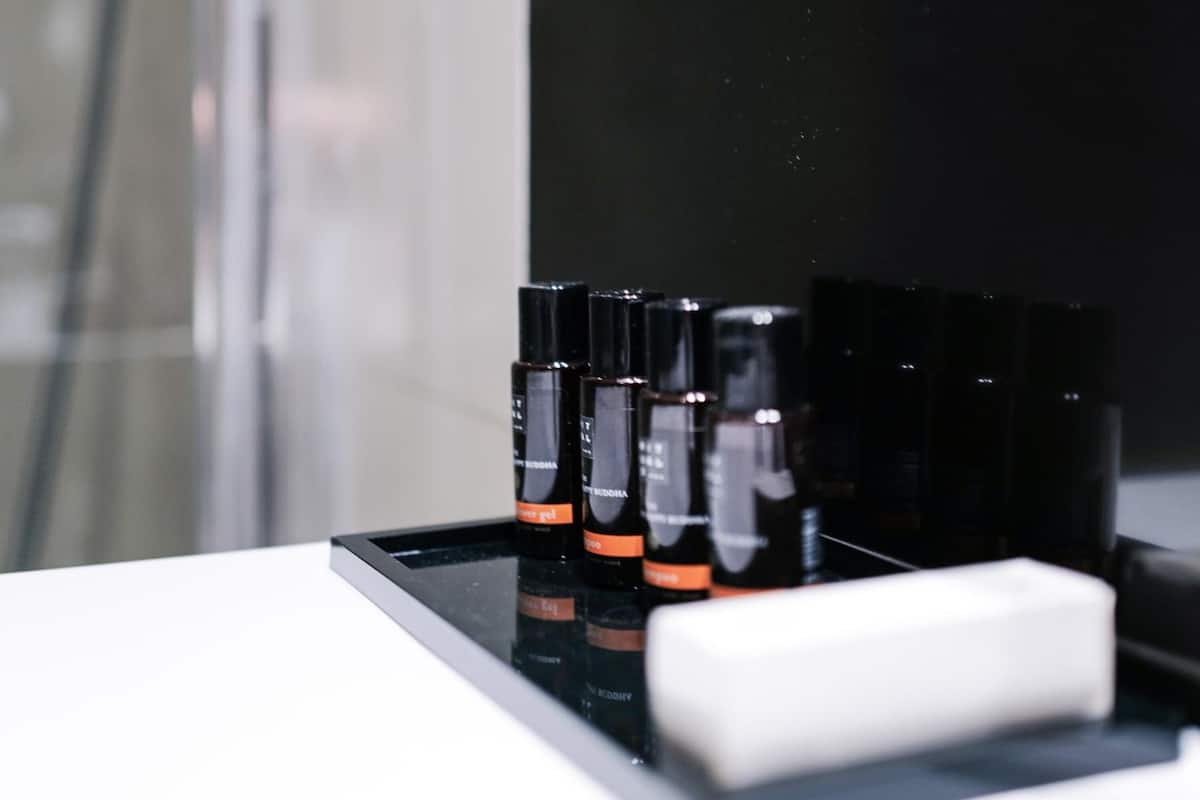 free toiletries, hair dryer, bidet, towels