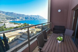 Classic Apartment, Sea View | Balcony view - Harmonia Budva (Budva)