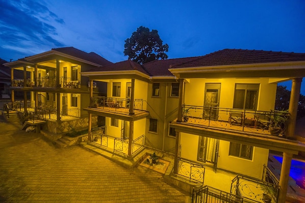 Front of property – evening/night