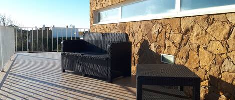 Habitación doble, Terraza, vista a la montaña | Vista desde la habitación