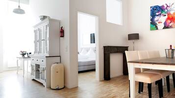 Blackout drapes, iron/ironing board, rollaway beds, free WiFi