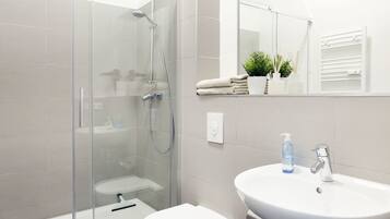 Hair dryer, towels