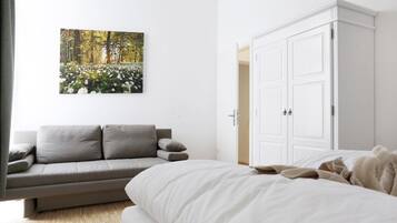 Blackout drapes, iron/ironing board, rollaway beds, free WiFi