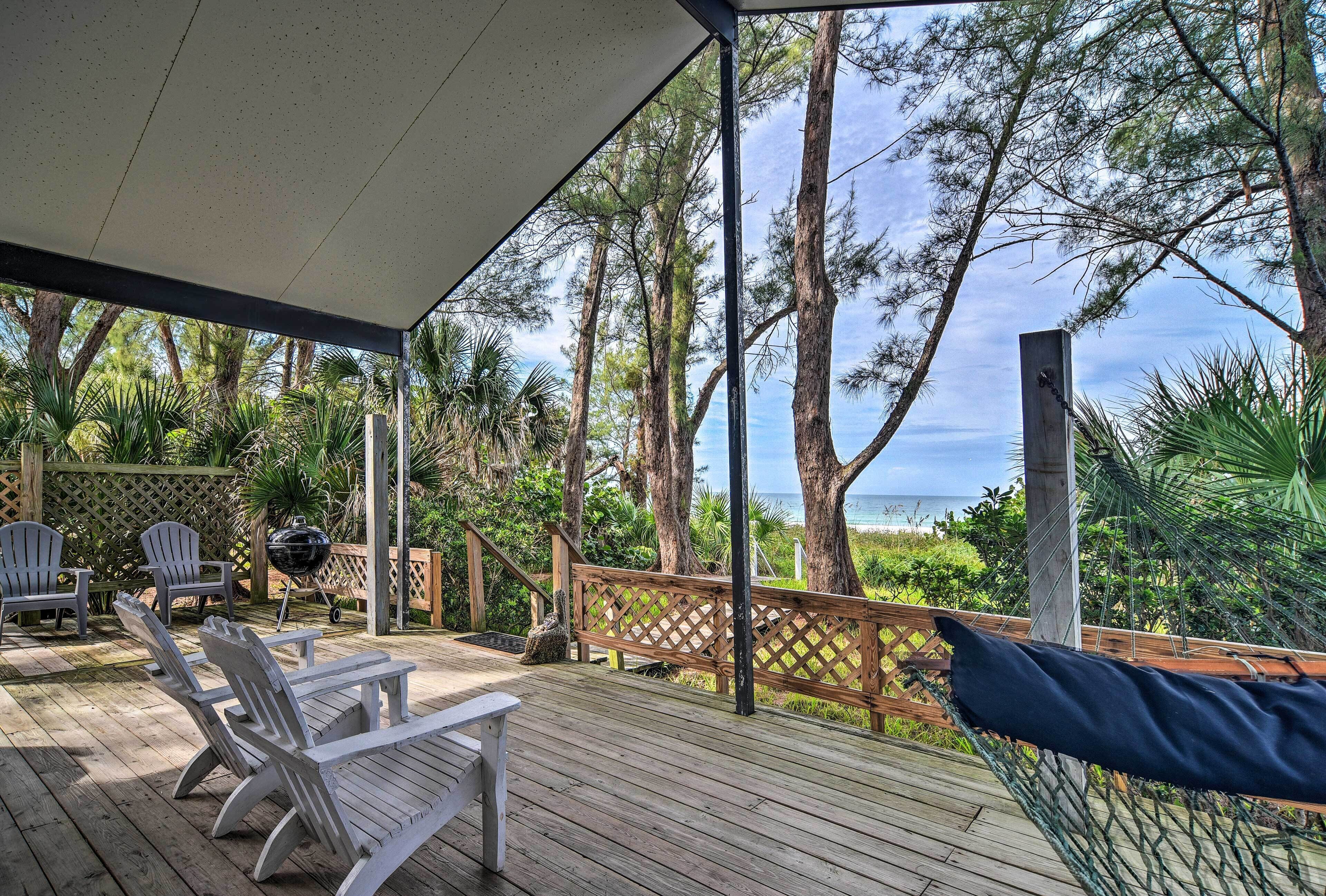 Beachfront Indian Rocks Escape w/ Ocean View Deck!