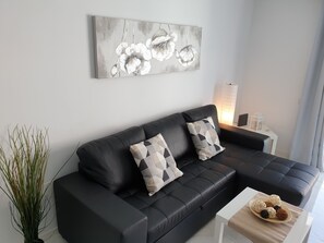 Smart-TV, DVD-Player, Bücher, Musikbibliothek