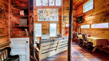 TV, fireplace, DVD player, stereo