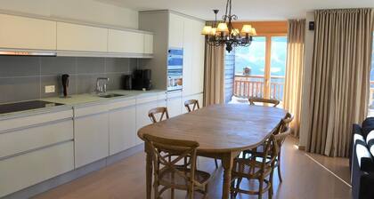 Outside : Modern apartment for 5 people, balcony-terrace, beautiful south view, located at tne entr