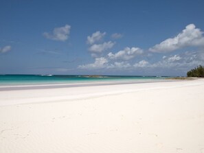 En la playa