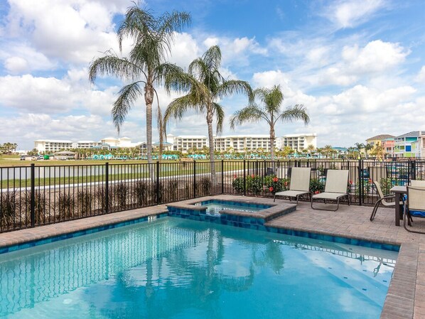 Pool - Pristine Margaritaville Cottage: Waterfront Haven w/ Private Pool & Spa (Kissimmee)