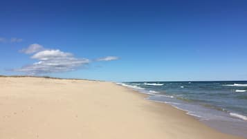 Beach nearby, sun loungers