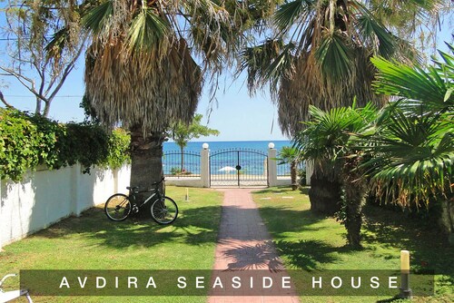 House in front of the beach