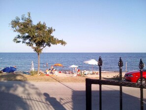 Vlak bij het strand, strandlakens