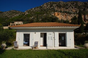 Exterior - Beautifully modernised Old Stone House with amazing views and infinity pool (Zacharo)