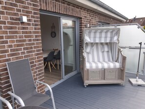 Outdoor dining - Apart Seegras Exclusive vacation apartment in a prime location! (Büsum)