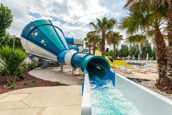 Outdoor pool, a heated pool - MOBIL HOME 6 PERSONS VILLAGE AIR CONDITIONING 4 **** VIAS-PLAGE SEA 500 M (Vias)