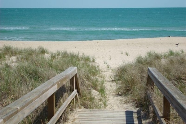 Just a few steps to the water