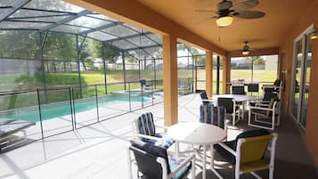 A heated pool