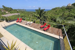 A heated pool