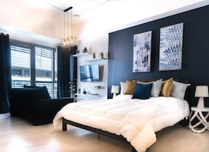 Deluxe-Apartment | Bettwäsche aus ägyptischer Baumwolle, individuell dekoriert