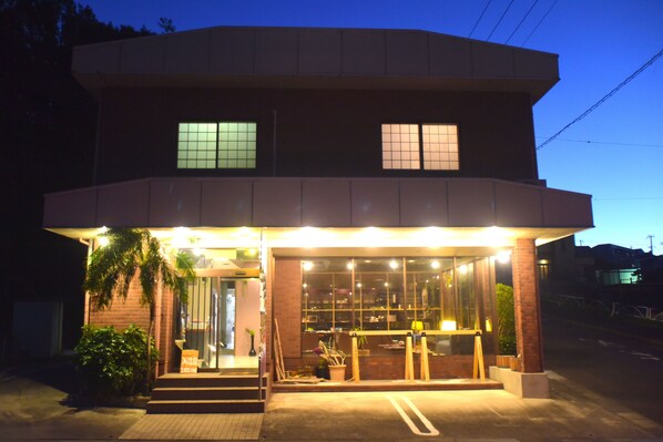 Front of property – evening/night