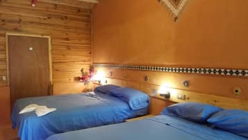 Basic Quadruple Room, 1 Bedroom, Non Smoking, Garden View | Blackout drapes, bed sheets