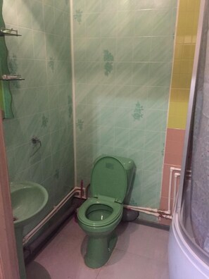 Kahden hengen standard-huone | Kylpyhuone | Suihku, ilmaiset hygieniatuotteet, hiustenkuivaaja, tohvelit