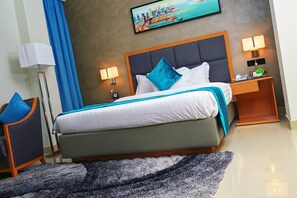 Deluxe Single Room | Egyptian cotton sheets, hypo-allergenic bedding, down comforters - Meshal Hotel & Spa (Manama)