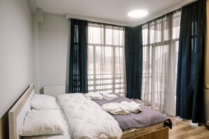 1 slaapkamer, lakens van Egyptisch katoen, luxe beddengoed, een minibar