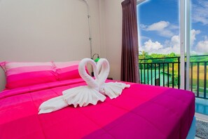 Desk, blackout curtains, rollaway beds, free WiFi