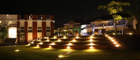 Outdoor wedding area