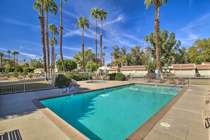 Una piscina riscaldata
