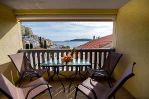 Superior Apartment, Sea View | Terrace/patio - Apartments Tanja (Becici)
