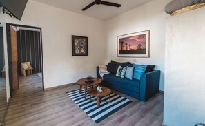 Classic Suite, 1 King Bed with Sofa bed, Pool Access, Pool View | Living area - Amaia Boutique Hotel (Sayulita)