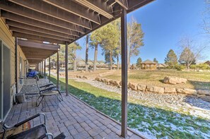 Terrace/patio - 5 Mi to Hot Springs: Condo in Pagosa Springs! (Pagosa Springs)