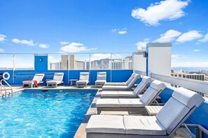 A heated pool