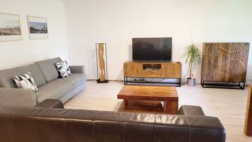 Fernseher, DVD-Player, Bücher