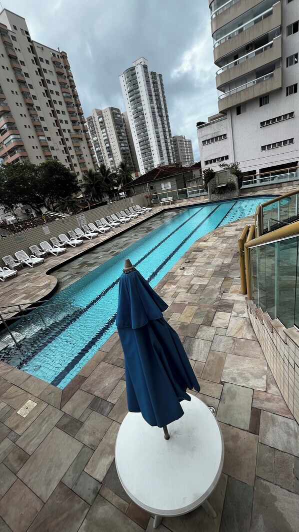 Outdoor pool - HIGH STANDARD BUILDING Praia Grande - Vila Tupi Open Swimming Pool (Vila Tupi)