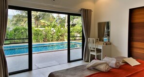 4 bedrooms, Egyptian cotton sheets, premium bedding, Select Comfort beds