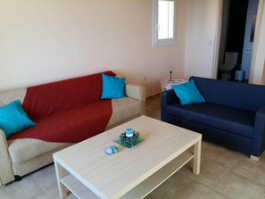 Televisión y chimenea 