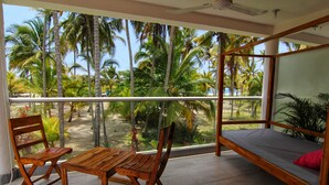 Grand Room, 1 King Bed, Non Smoking, Garden View | Terrace/patio - Blue Mango Beach Hotel (Santa Marta)
