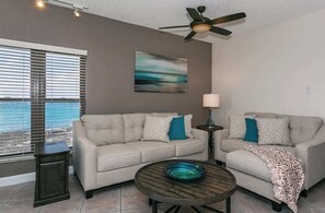 TV, offices - 2BR Oceanfront w/ Panoramic Views (GTV #201) on SMB - Over 40 "5 Star” reviews (Georgetown)