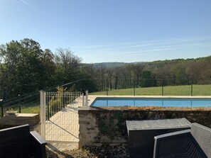 Piscine extérieure, piscine chauffée