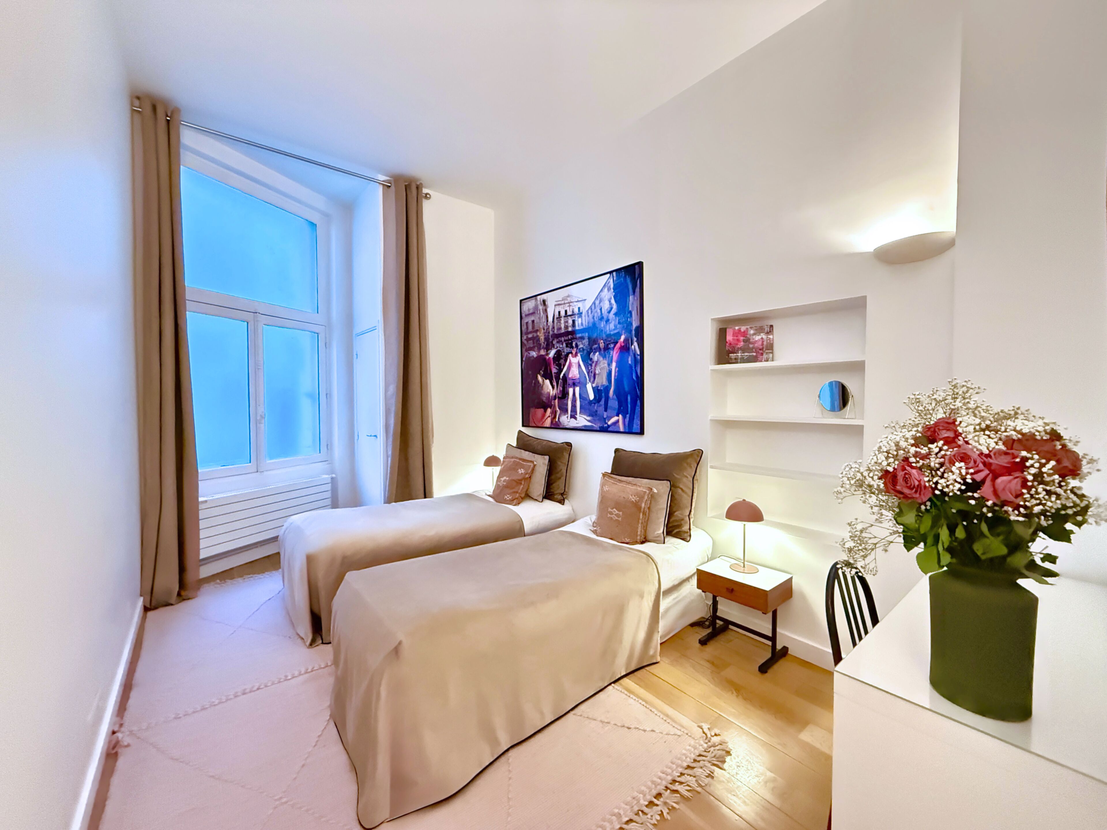 4 bedrooms, in-room safe, iron/ironing board, travel crib