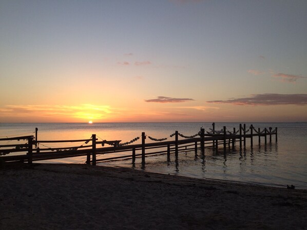 Sun-loungers, beach towels