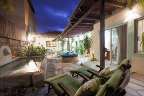 Terrace/patio - 1 block to Malecón · Historic home · Private  pool (La Paz)